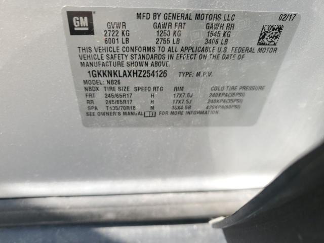 1GKKNKLAXHZ254126