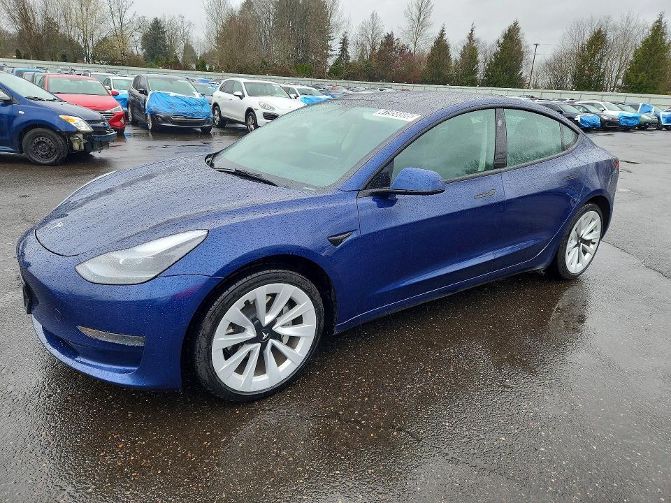 2022 TESLA MODEL 3 — VIN 5YJ3E1EA4NF369846