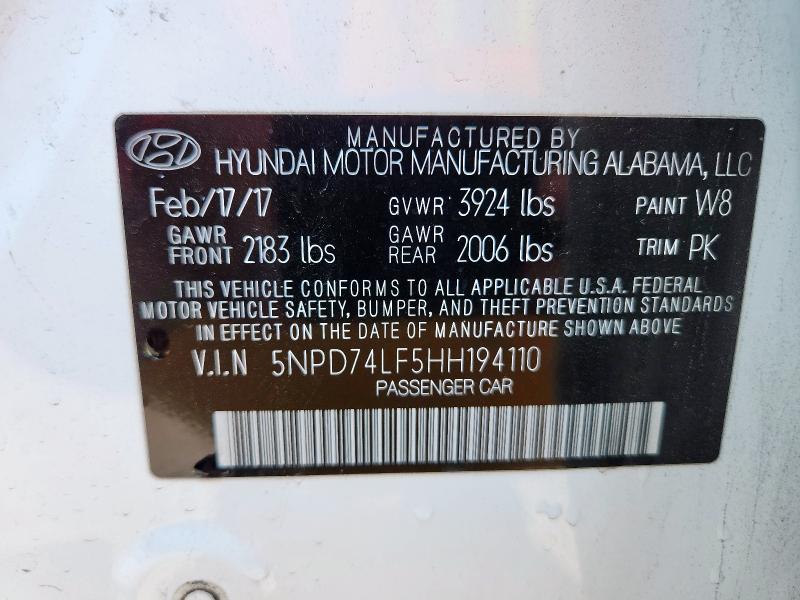5NPD74LF5HH194110