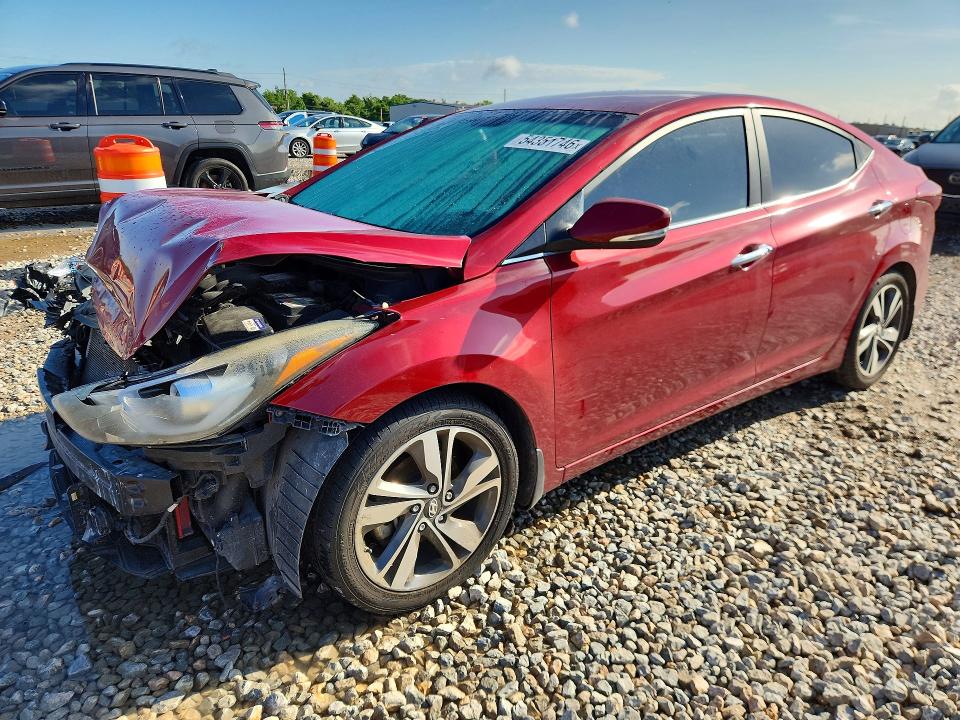 2016 HYUNDAI ELANTRA — VIN KMHDH4AE2GU572567
