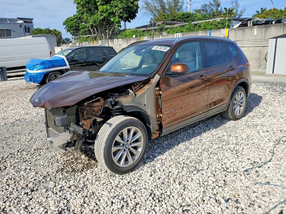 2017 BMW X3 — VIN 5UXWZ7C59H0U47016