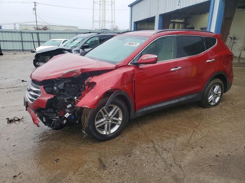 2018 HYUNDAI SANTA FE S — VIN 5XYZUDLB5JG509786
