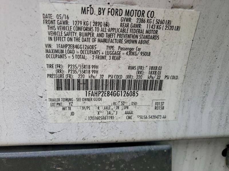 1FAHP2E84GG126085