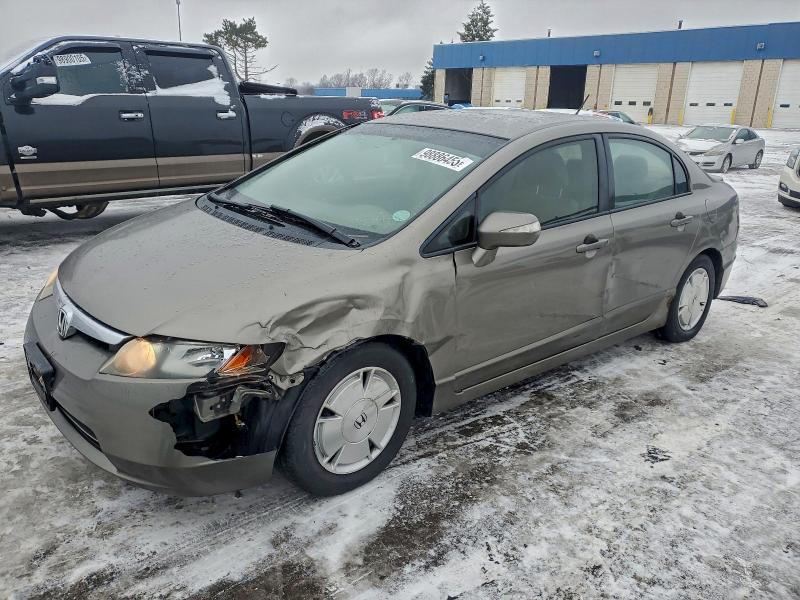 2007 HONDA CIVIC HYBR — VIN JHMFA36287S008829