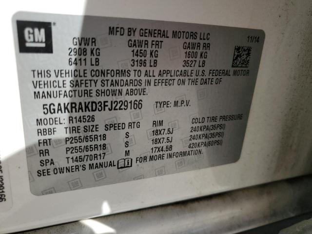5GAKRAKD3FJ229166