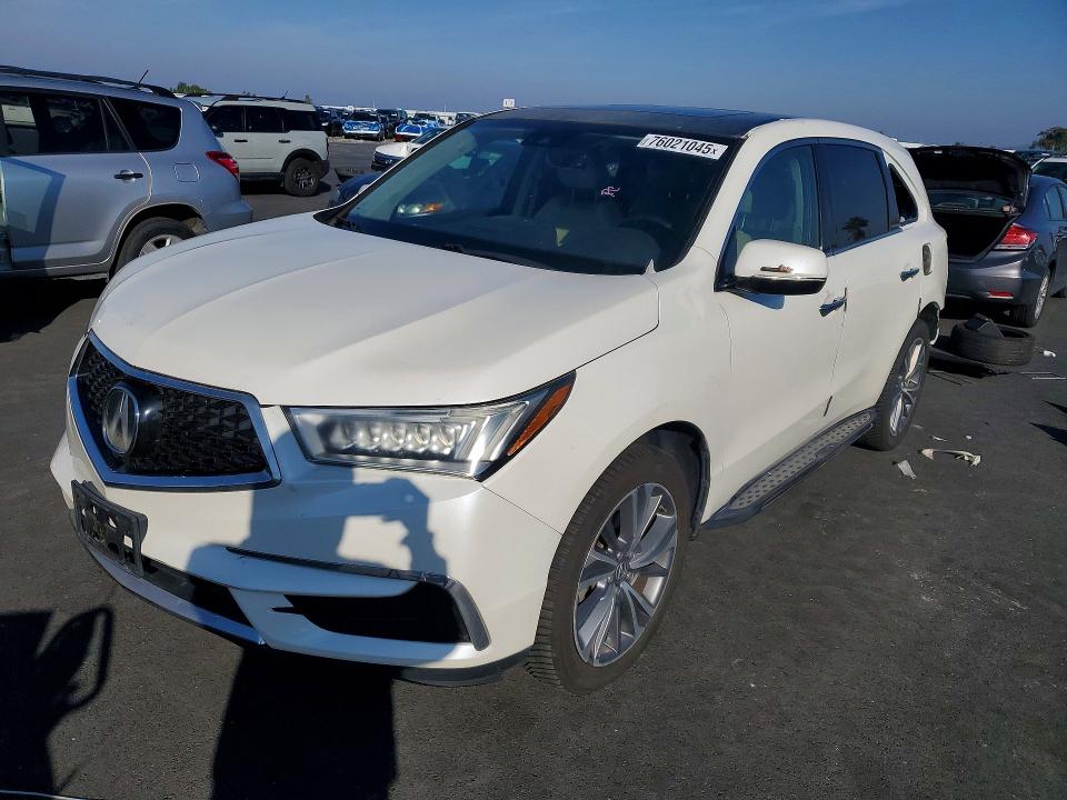 2017 ACURA MDX TECHNO — VIN 5FRYD4H50HB018489