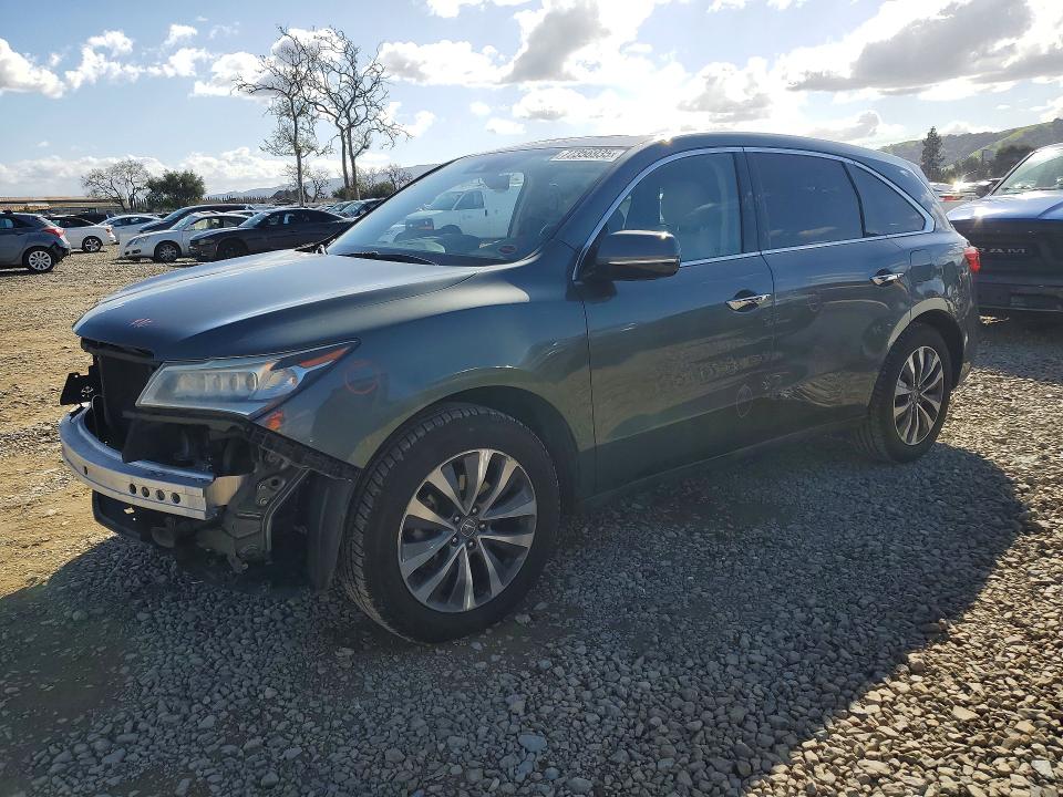 2016 ACURA MDX TECHNO — VIN 5FRYD4H45GB005596