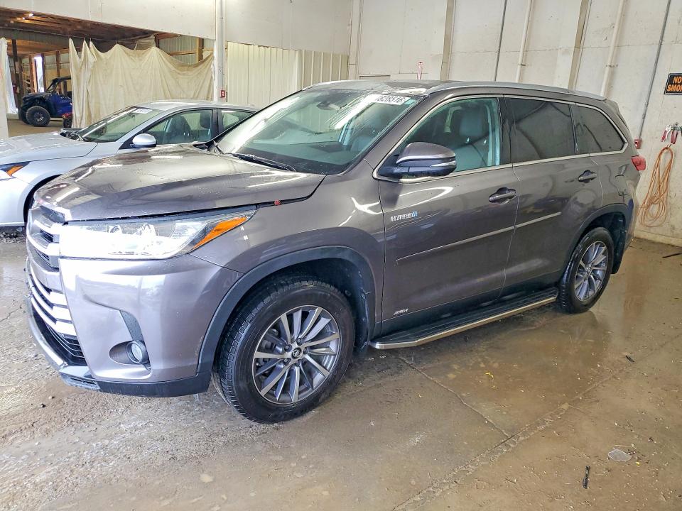 2019 TOYOTA HIGHLANDER HYBRID — VIN 5TDJGRFH1KS064579