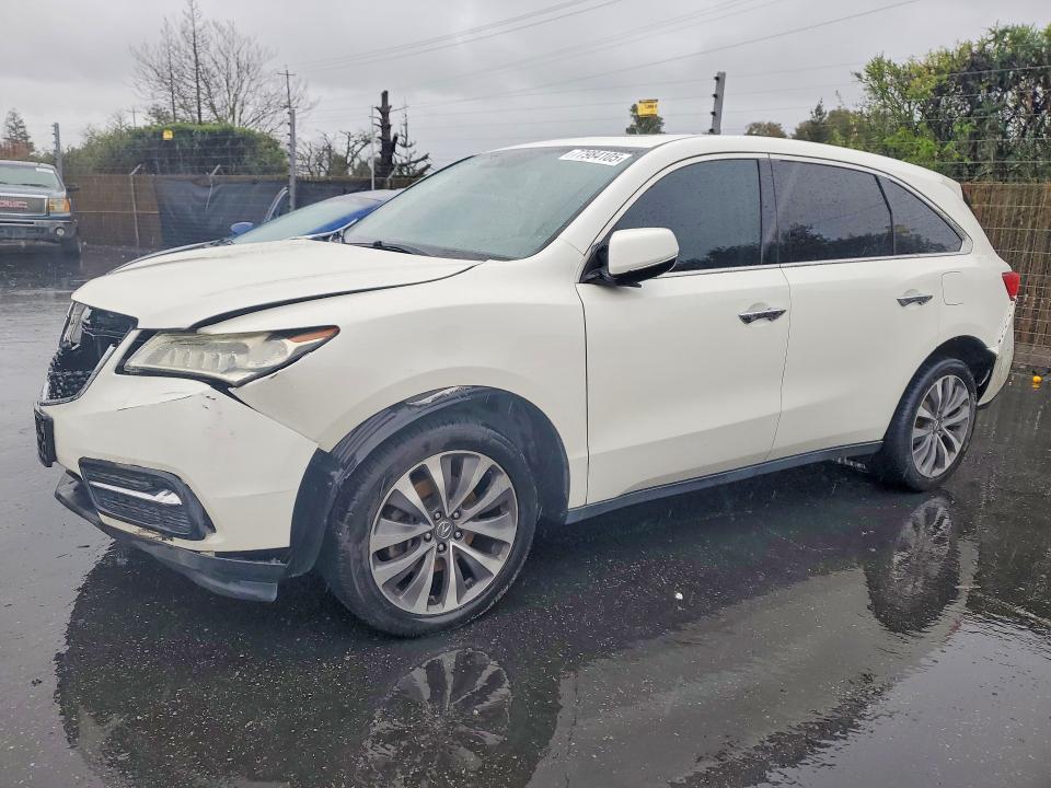 2016 ACURA MDX TECHNO — VIN 5FRYD4H41GB054990