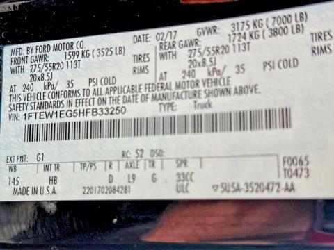 1FTEW1EG5HFB33250