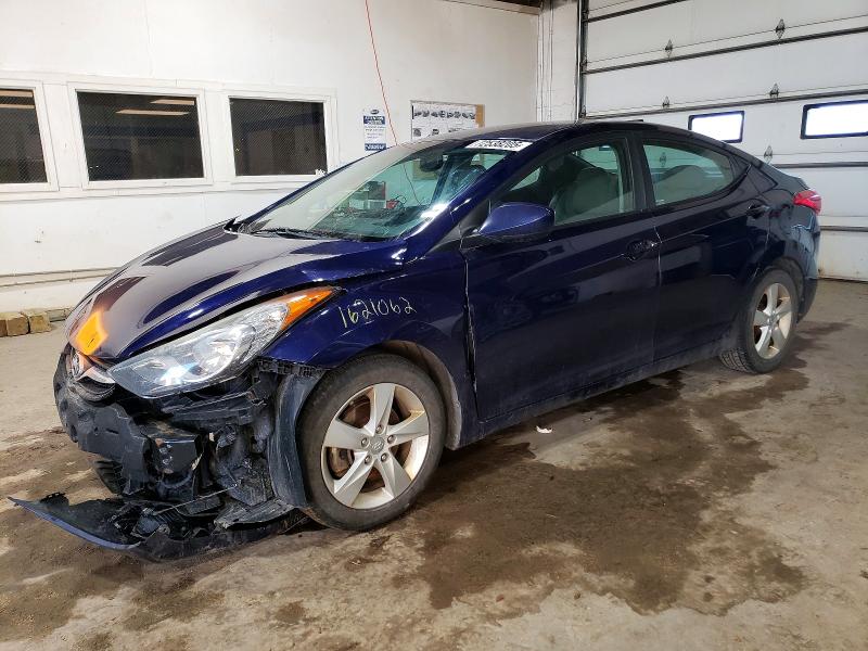 2013 HYUNDAI ELANTRA GL — VIN 5NPDH4AE0DH244607