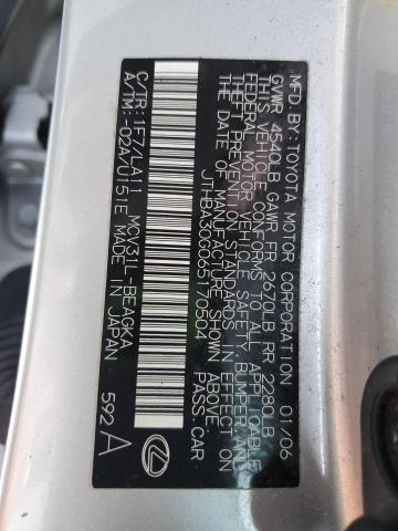 JTHBA30G065170504