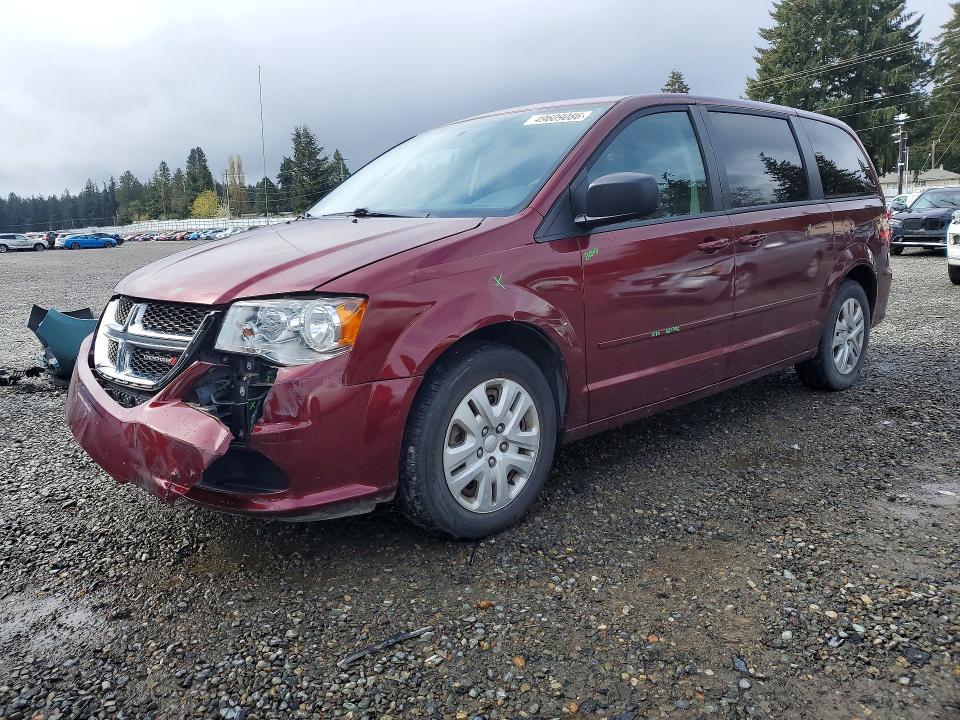 2017 DODGE GRAND CARAVAN — VIN 2C4RDGBG6HR619024