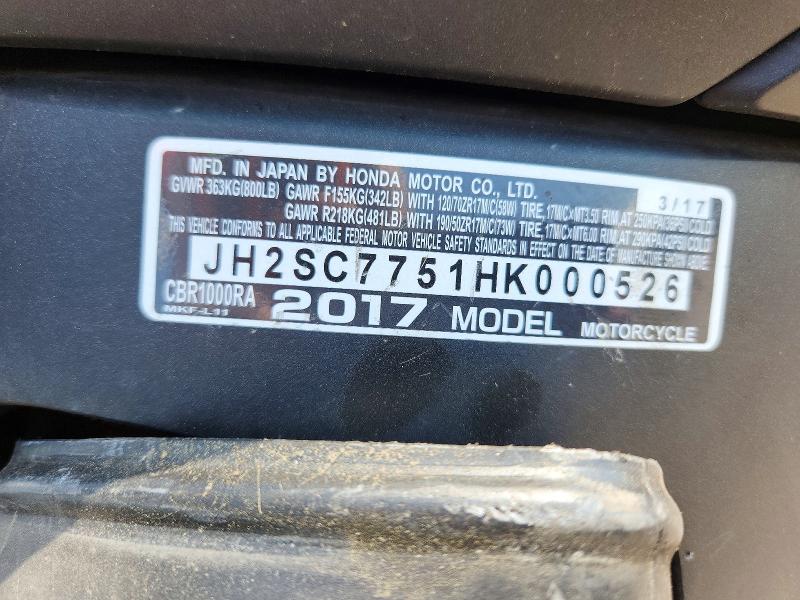 JH2SC7751HK000526