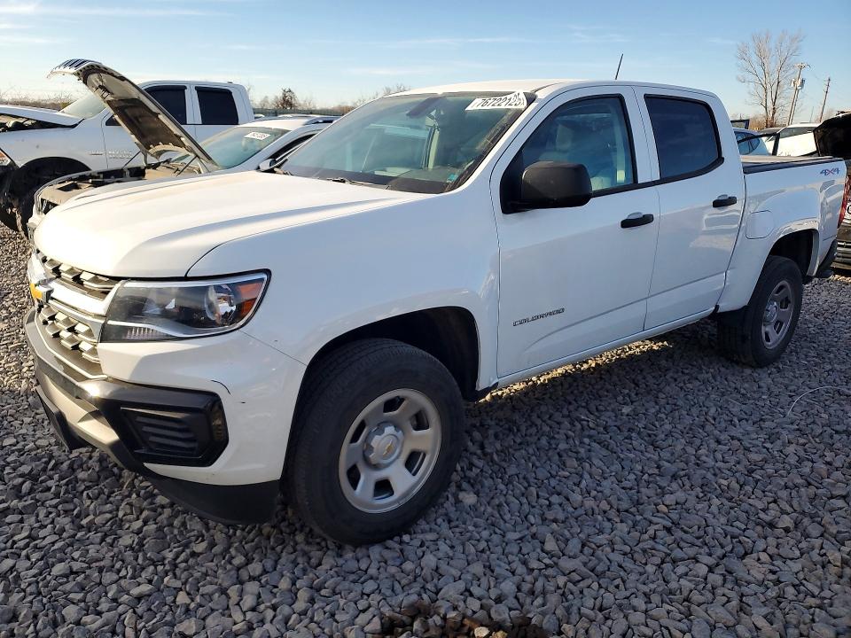 2022 CHEVROLET COLORADO — VIN 1GCGTBENXN1296216
