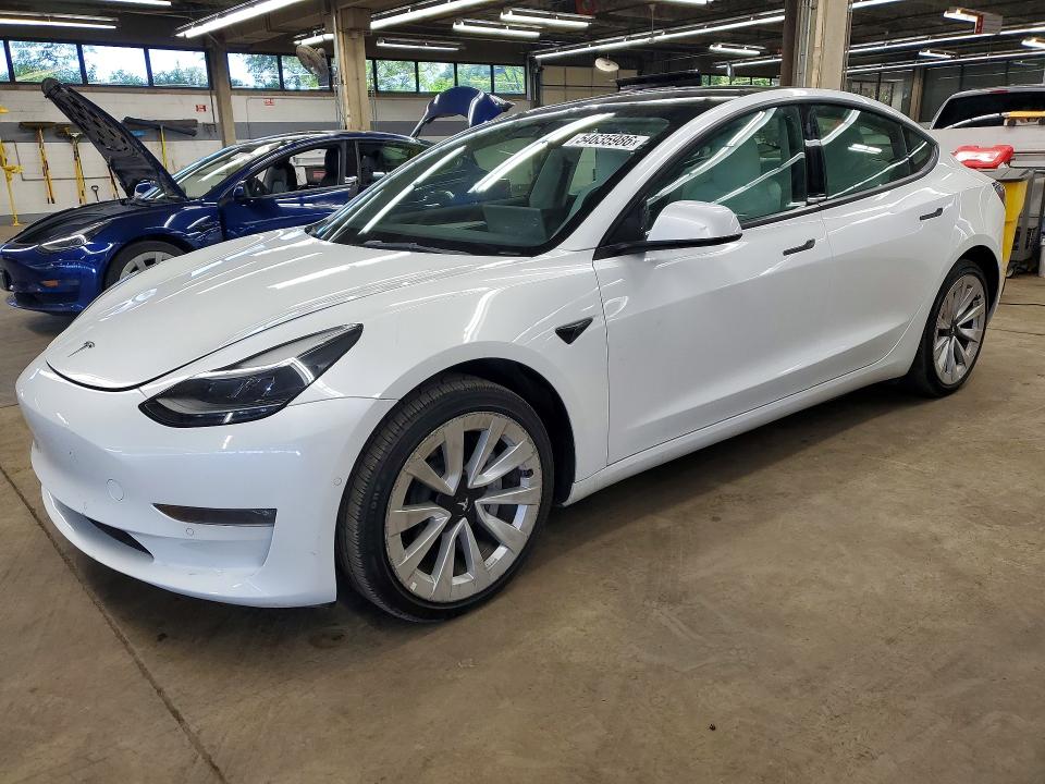 2022 TESLA MODEL 3 — VIN 5YJ3E1EB7NF349616