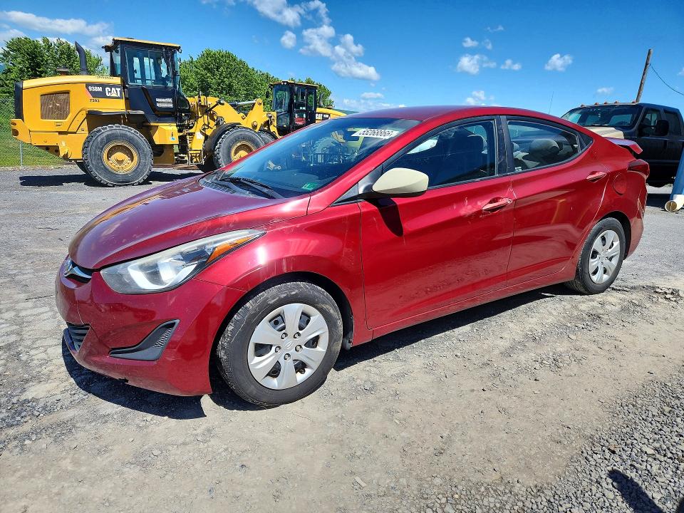2016 HYUNDAI ELANTRA — VIN 5NPDH4AE7GH784427