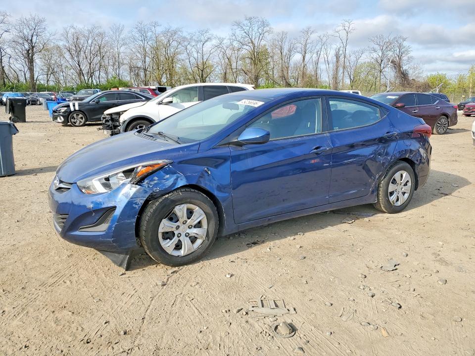 2016 HYUNDAI ELANTRA — VIN 5NPDH4AE3GH775787