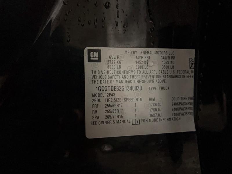 1GCGTDE32G1340030