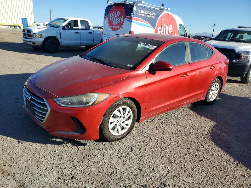 2017 HYUNDAI ELANTRA SE — VIN 5NPD74LFXHH091247