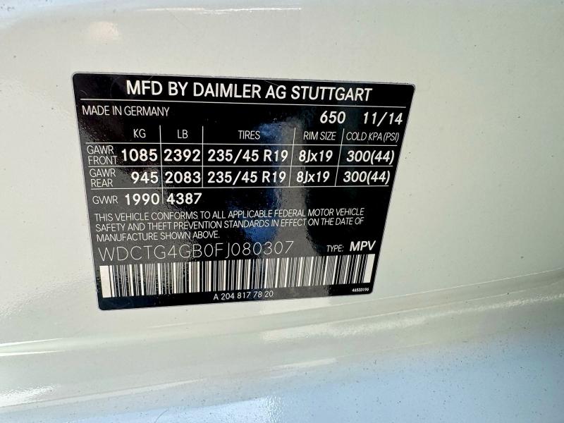 WDCTG4GB0FJ080307