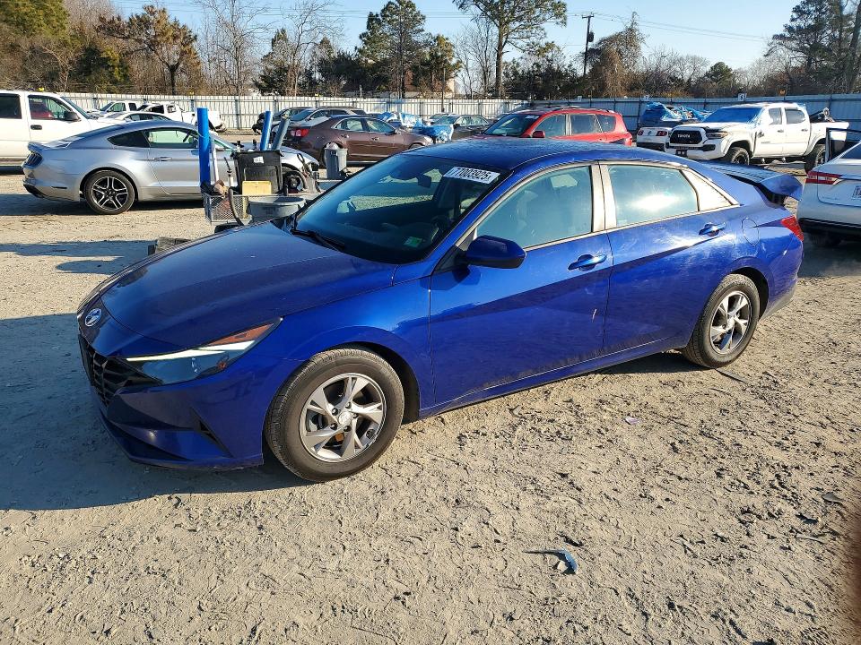 2021 HYUNDAI ELANTRA — VIN 5NPLL4AG8MH016480