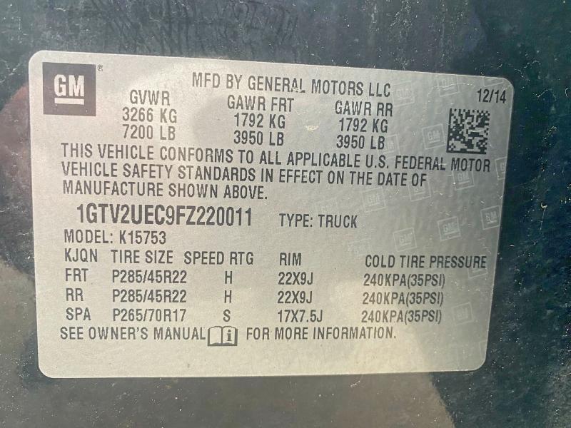 1GTV2UEC9FZ220011