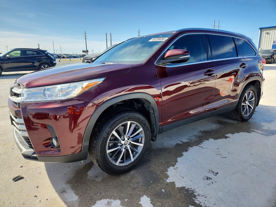 2019 TOYOTA HIGHLANDER — VIN 5TDKZRFH2KS368227