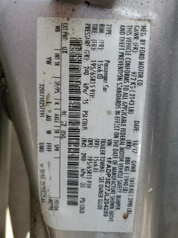 1FADP3E27JL204289