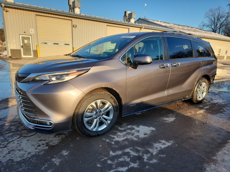 2021 TOYOTA SIENNA LIM — VIN 5TDESKFC3MS003474