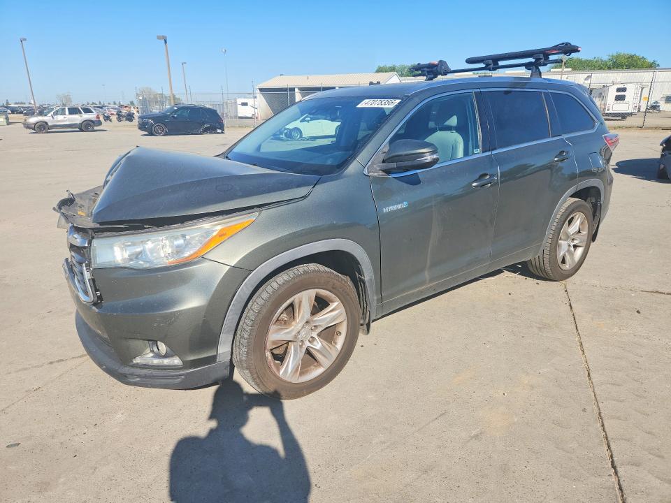 2015 TOYOTA HIGHLANDER HYBRID — VIN 5TDDCRFH4FS009249