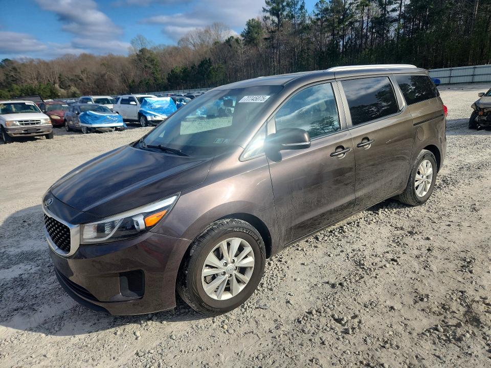 2016 KIA SEDONA — VIN KNDMB5C18G6197875