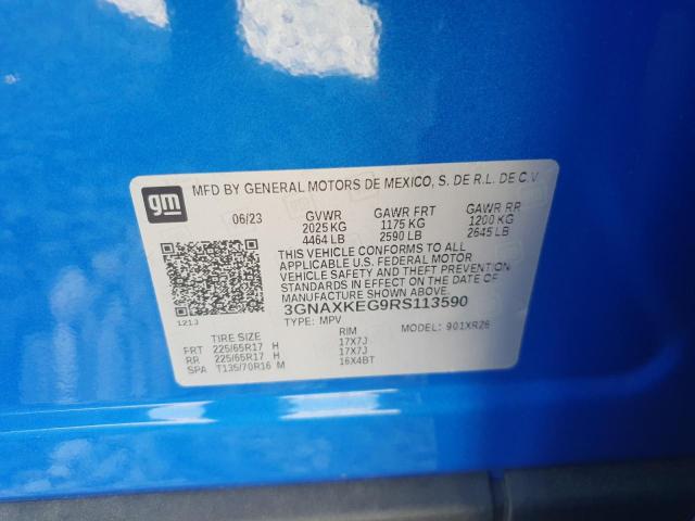 3GNAXKEG9RS113590