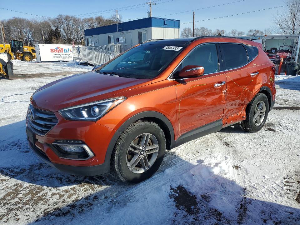 2017 HYUNDAI SANTA FE S — VIN 5XYZUDLB9HG411368