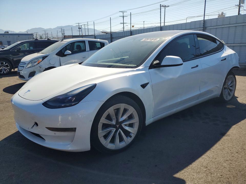 2021 TESLA MODEL 3 — VIN 5YJ3E1EB9MF015487