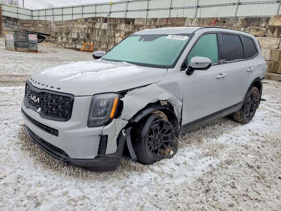 2022 KIA TELLURIDE — VIN 5XYP3DHC4NG268126