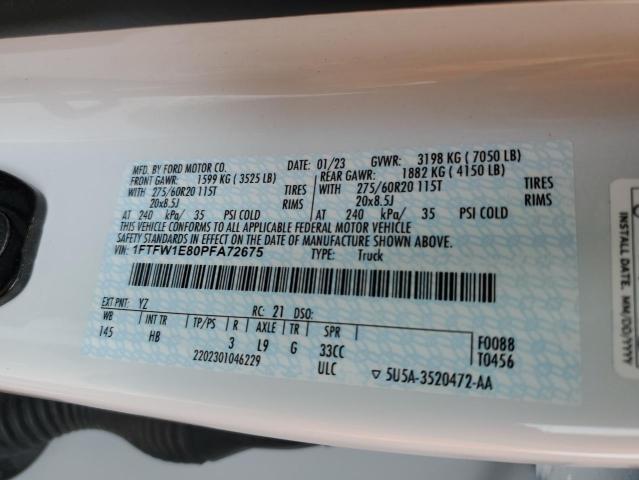 1FTFW1E80PFA72675