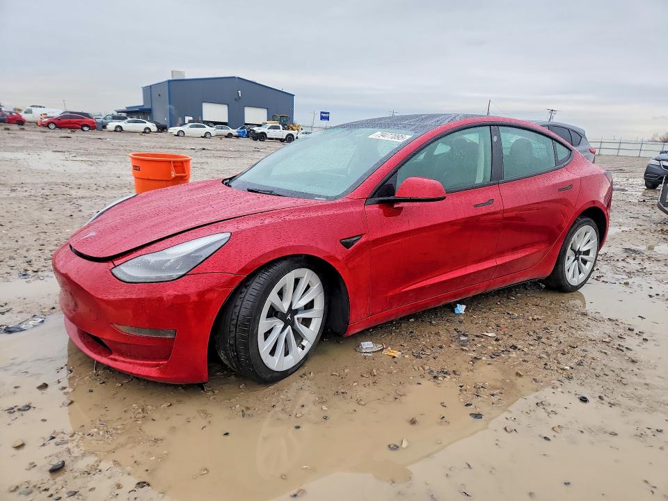 2022 TESLA MODEL 3 — VIN 5YJ3E1EA4NF142771