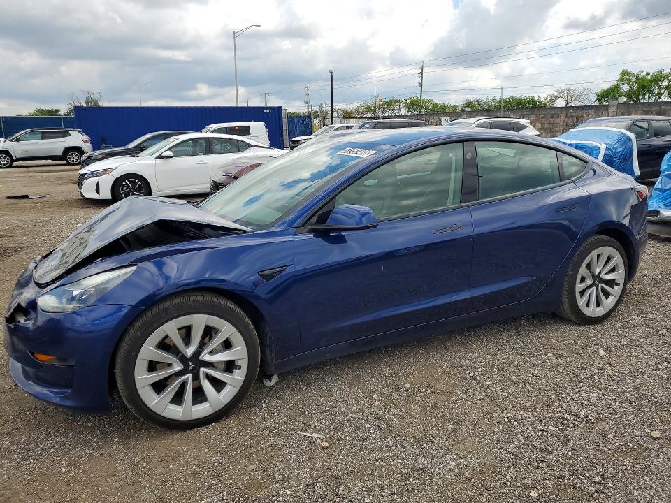 2022 TESLA MODEL 3 — VIN 5YJ3E1EAXNF287359