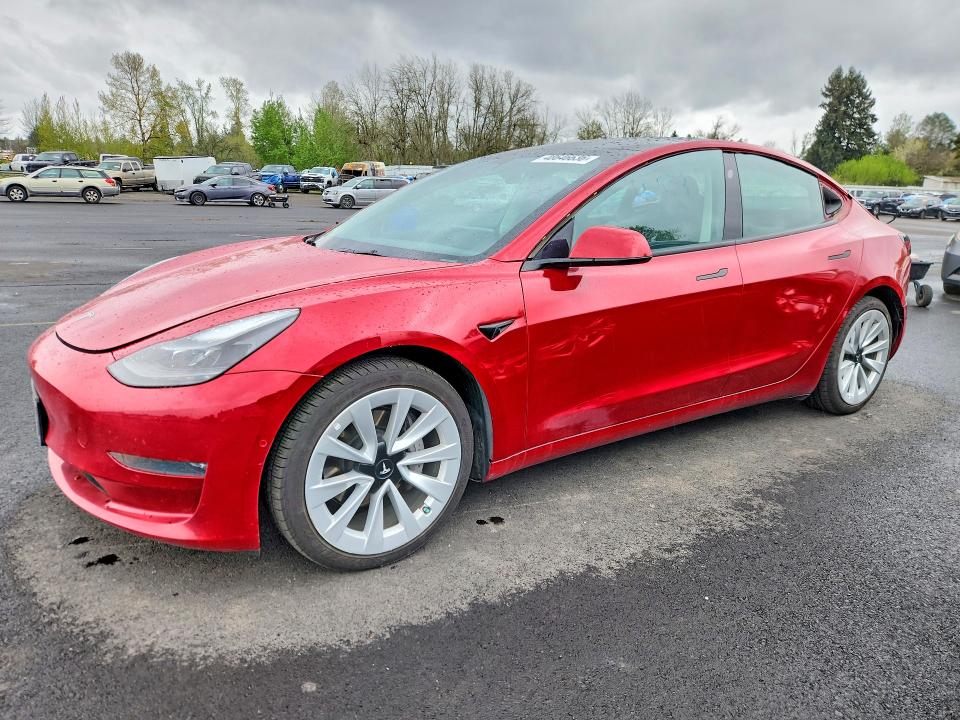 2022 TESLA MODEL 3 — VIN 5YJ3E1EB2NF144835