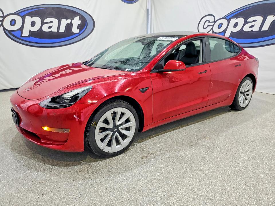2022 TESLA MODEL 3 — VIN 5YJ3E1EA6NF304545