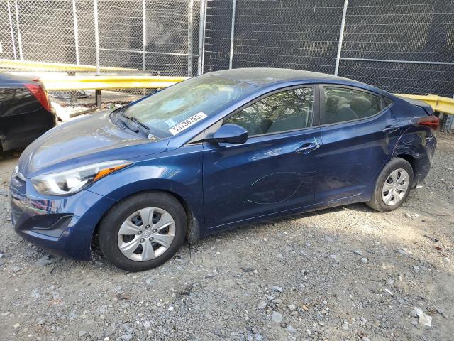 2016 HYUNDAI ELANTRA SE — VIN 5NPDH4AEXGH667344
