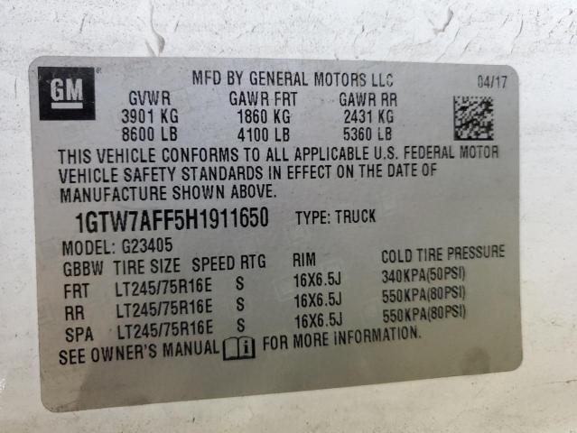 1GTW7AFF5H1911650