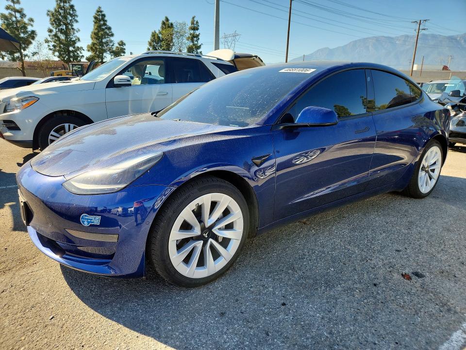 2021 TESLA MODEL 3 — VIN 5YJ3E1EA0MF019192