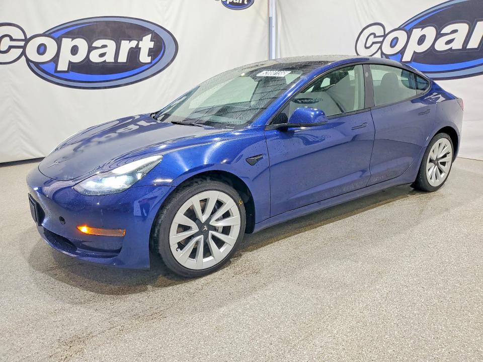 2022 TESLA MODEL 3 — VIN 5YJ3E1EA8NF303820