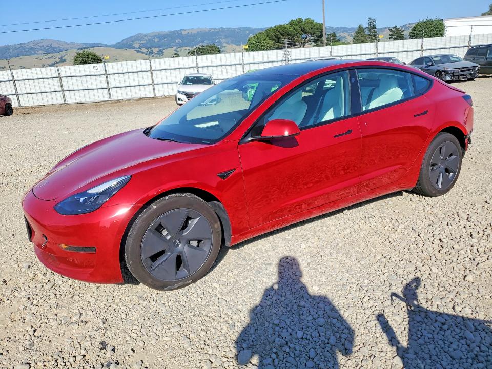 2022 TESLA MODEL 3 — VIN 5YJ3E1EA0NF345169