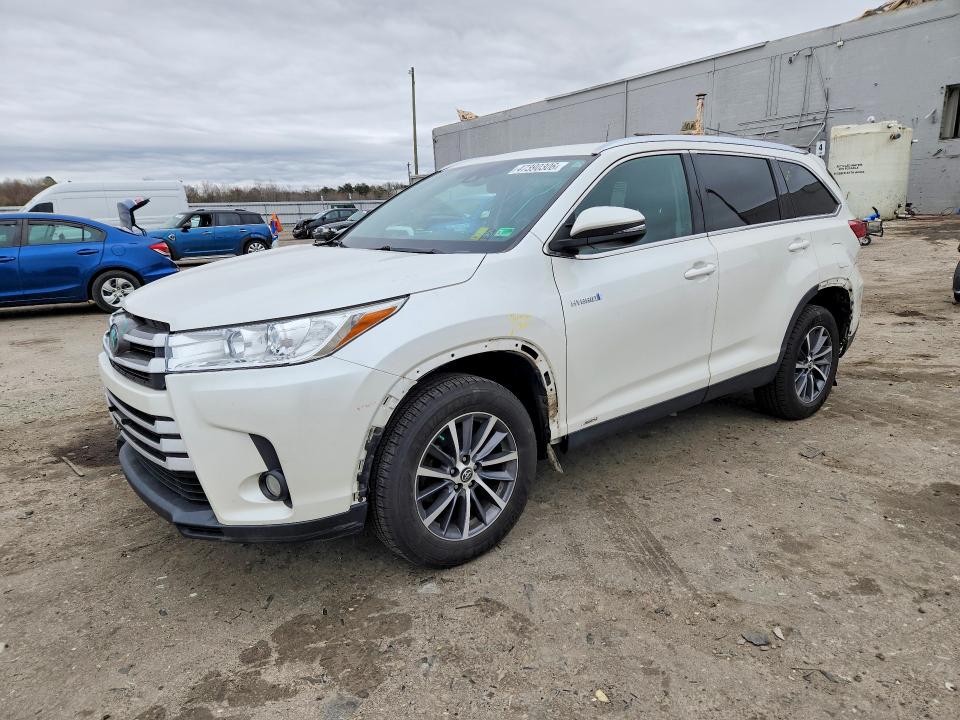 2019 TOYOTA HIGHLANDER HYBRID — VIN 5TDJGRFH8KS053322