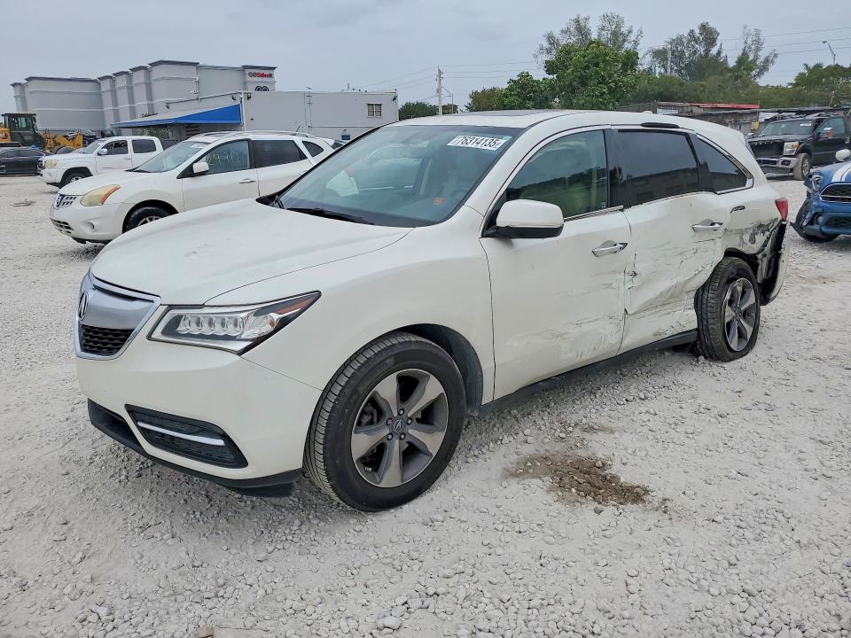 2016 ACURA MDX — VIN 5FRYD3H21GB019469