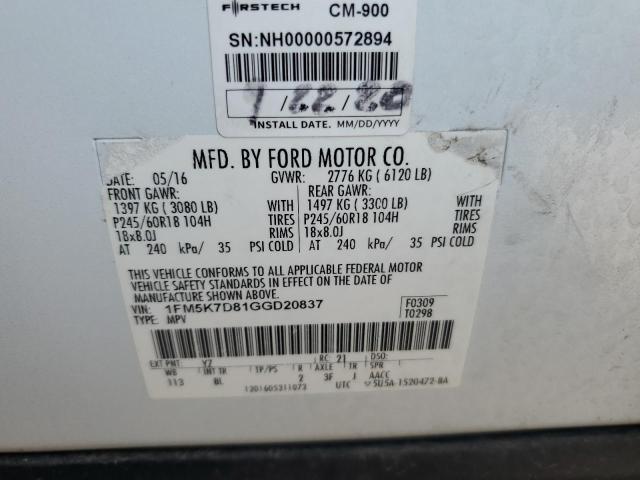 1FM5K7D81GGD20837