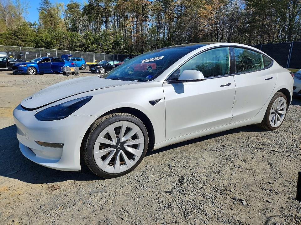 2022 TESLA MODEL 3 — VIN 5YJ3E1EB3NF291343
